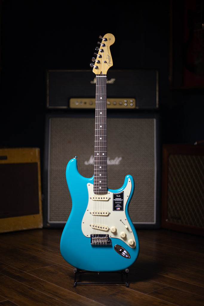 Fender American Professional II Stratocaster Electric Guitar - Miami Blue