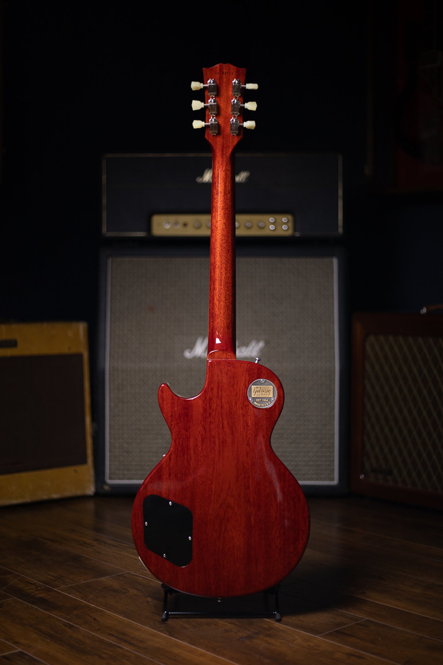 2016 Gibson Custom Shop Les Paul 1958 Reissue Figured Top Electric Guitar - Aged Iced Tea Burst