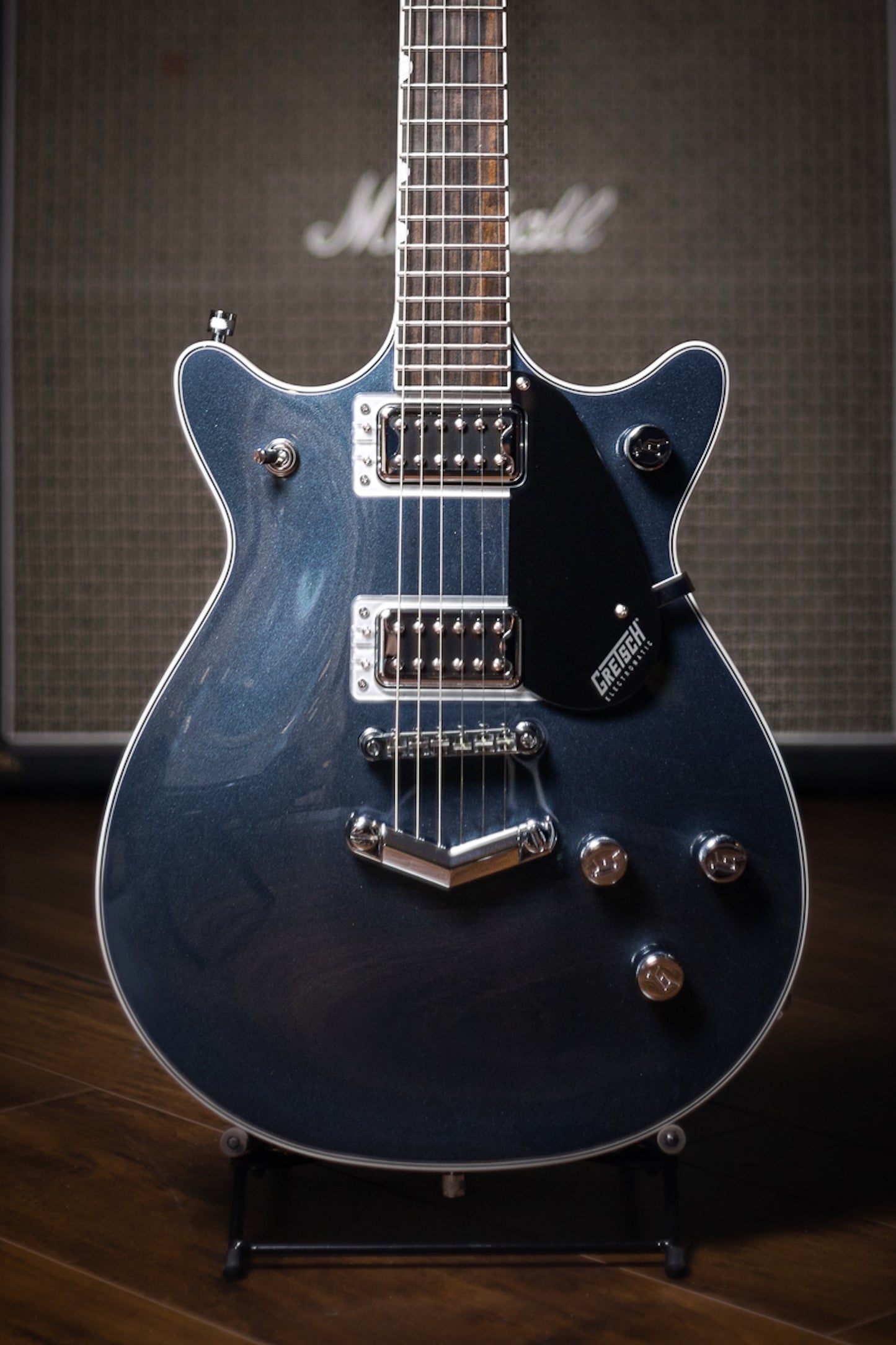 Gretsch G5222 Electromatic® Double Jet™ BT With V-Stoptail Electric Guitar - Jade Grey Metallic