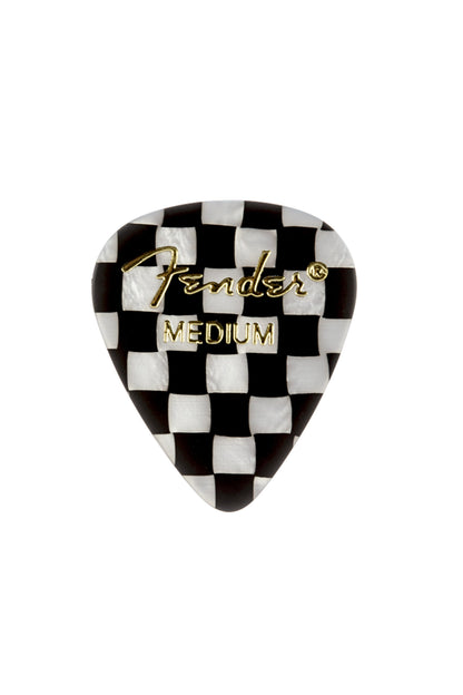 Fender 351 Shape Graphic Picks 12 Pack -Checkerboard