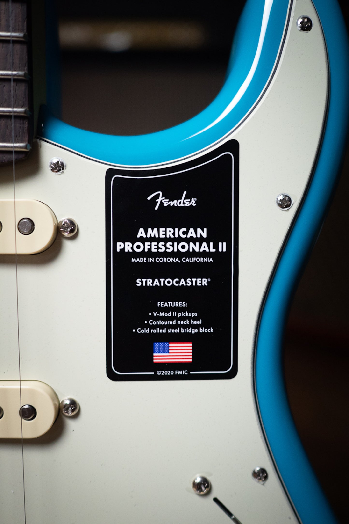 Fender American Professional II Stratocaster Electric Guitar - Miami Blue
