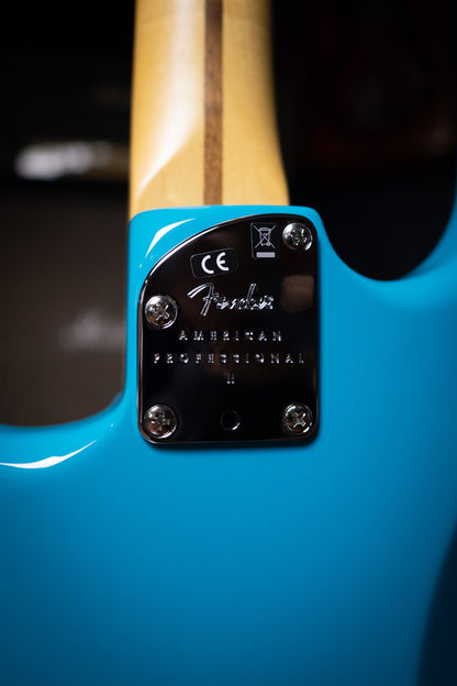 Fender American Professional II Stratocaster Electric Guitar - Miami Blue