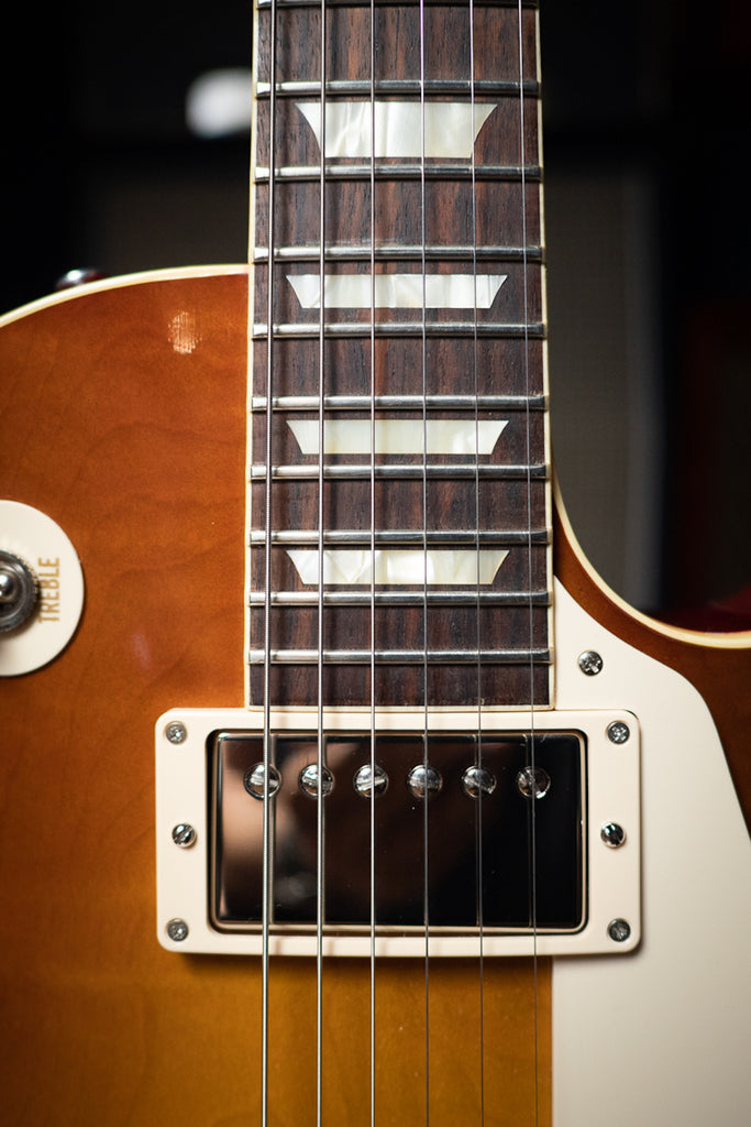 2016 Gibson Custom Shop Les Paul 1958 Reissue Figured Top Electric Guitar - Aged Iced Tea Burst