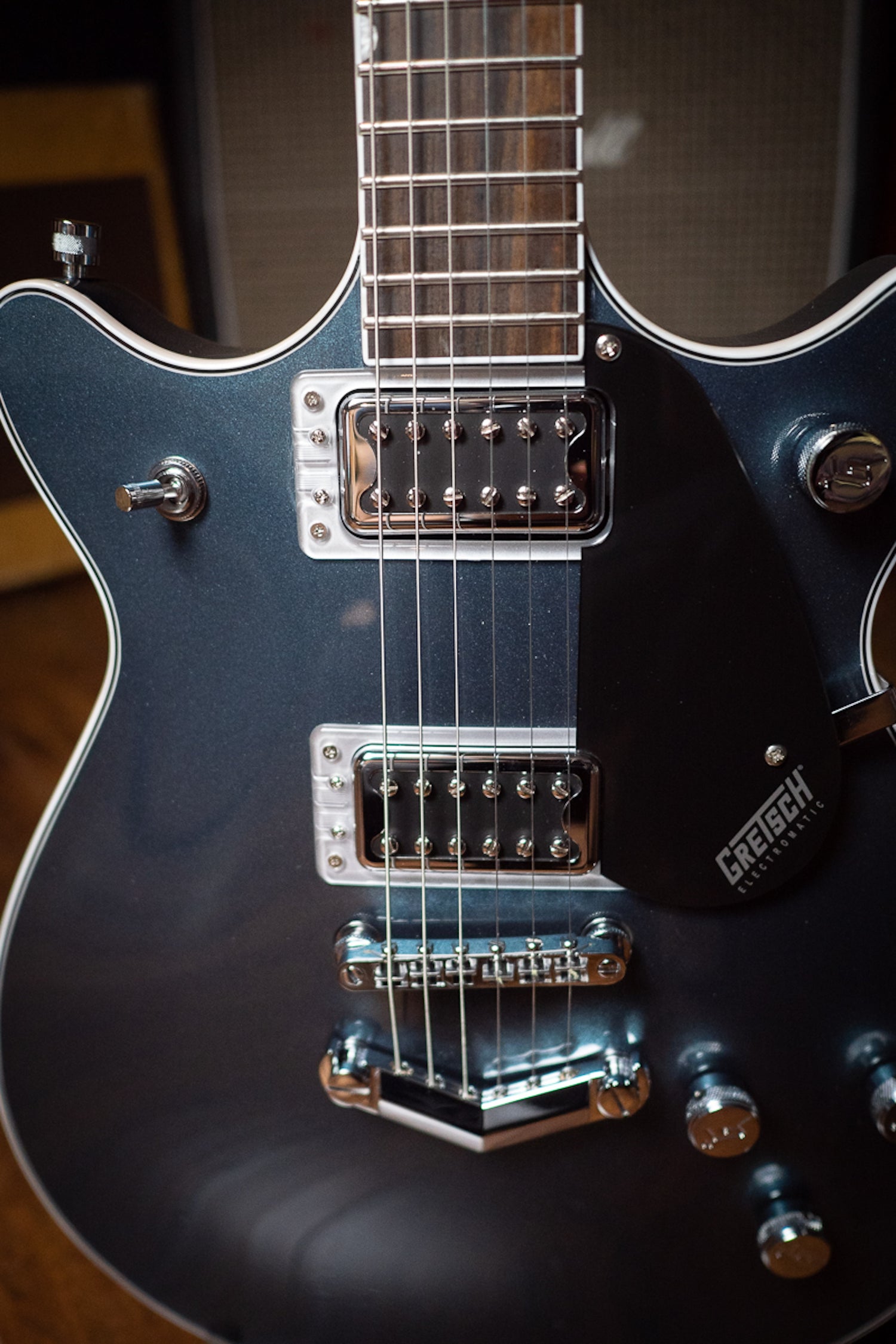 Gretsch G5222 Electromatic® Double Jet™ BT With V-Stoptail Electric Guitar - Jade Grey Metallic