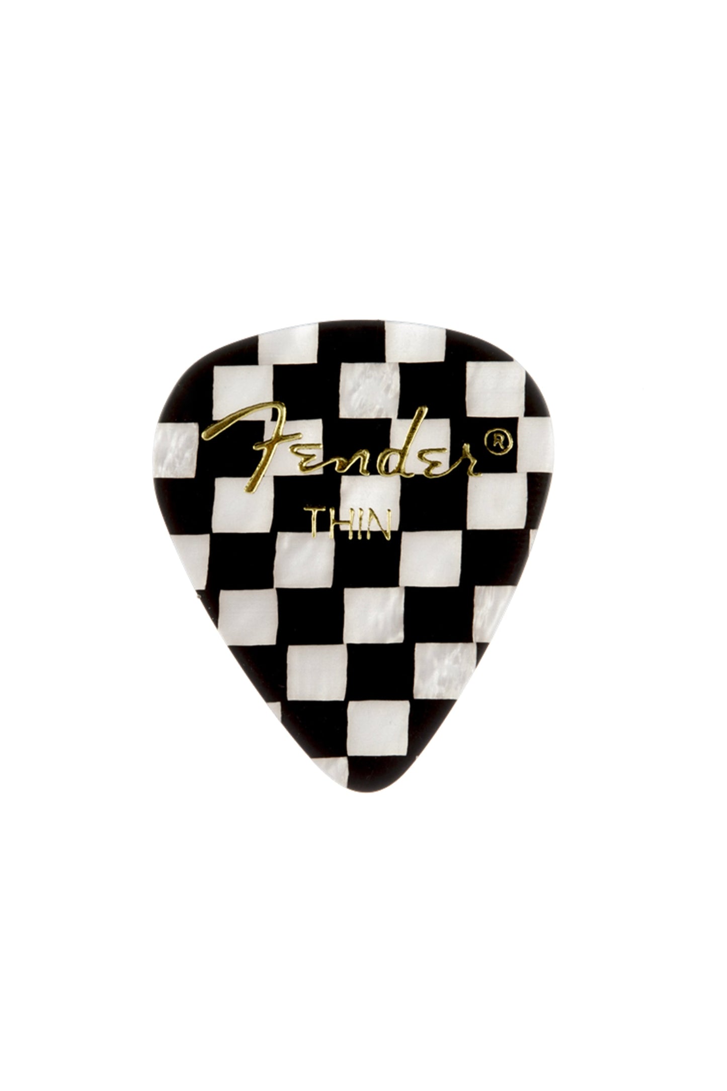 Fender 351 Shape Graphic Picks 12 Pack -Checkerboard