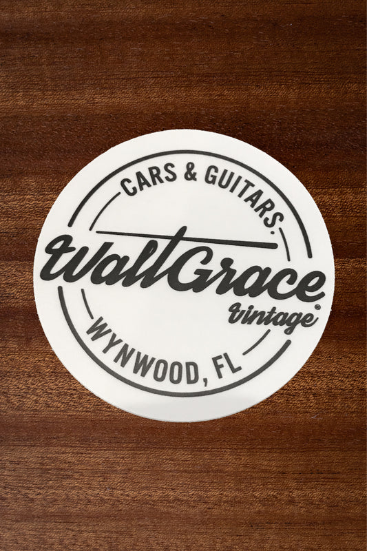 Walt Grace Vintage Round Sticker 3" - Walt Grace Vintage